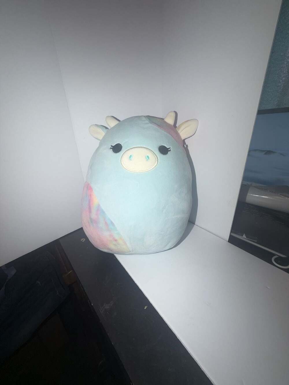Squishmallows Caedia the Blue Tie Dye Cow Plush Toy